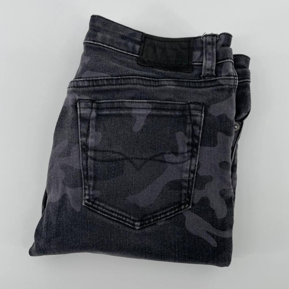 Polo Ralph Lauren Boys Grey Camo Jeans Size 14 Slim Fit Camouflage Denim Pants